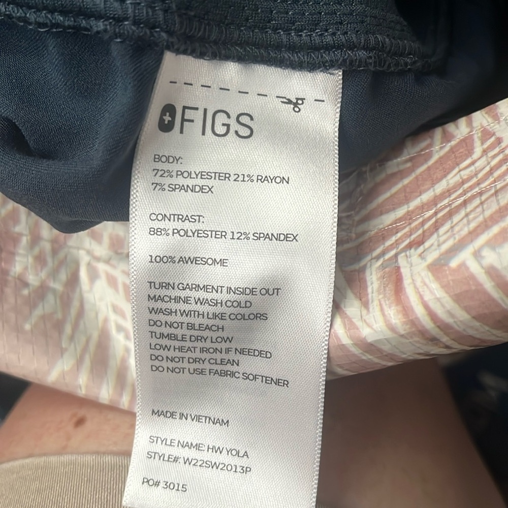 Figs blue jogger draw string scrub pants size xxsmall - Picture 2 of 6